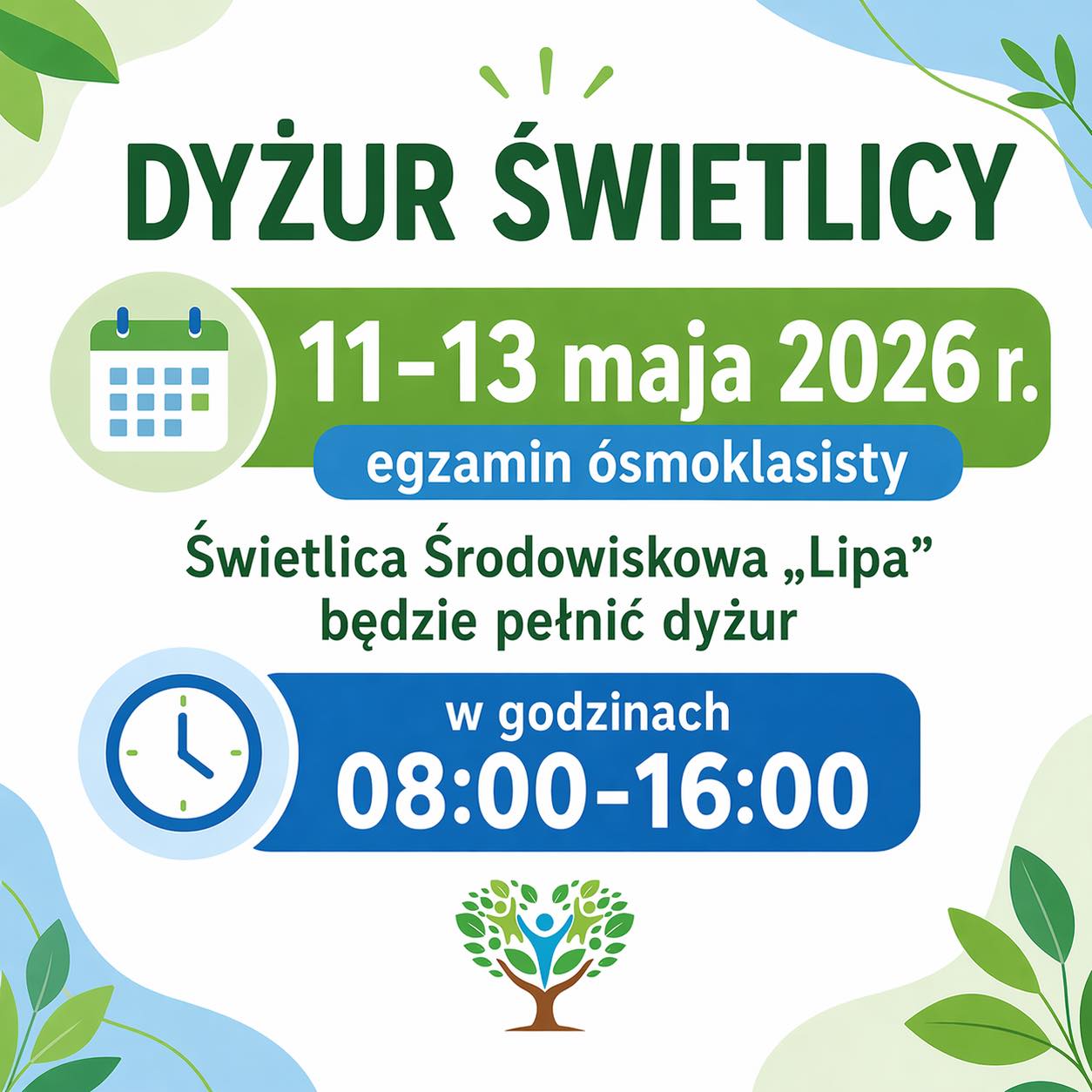 Dyżur egzamin ósmoklasisty 2026
