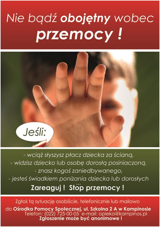 Rozstrzygniecie konkursu „STOP PRZEMOCY” dotyczący przeciwdziałania przemocy w rodzinie
